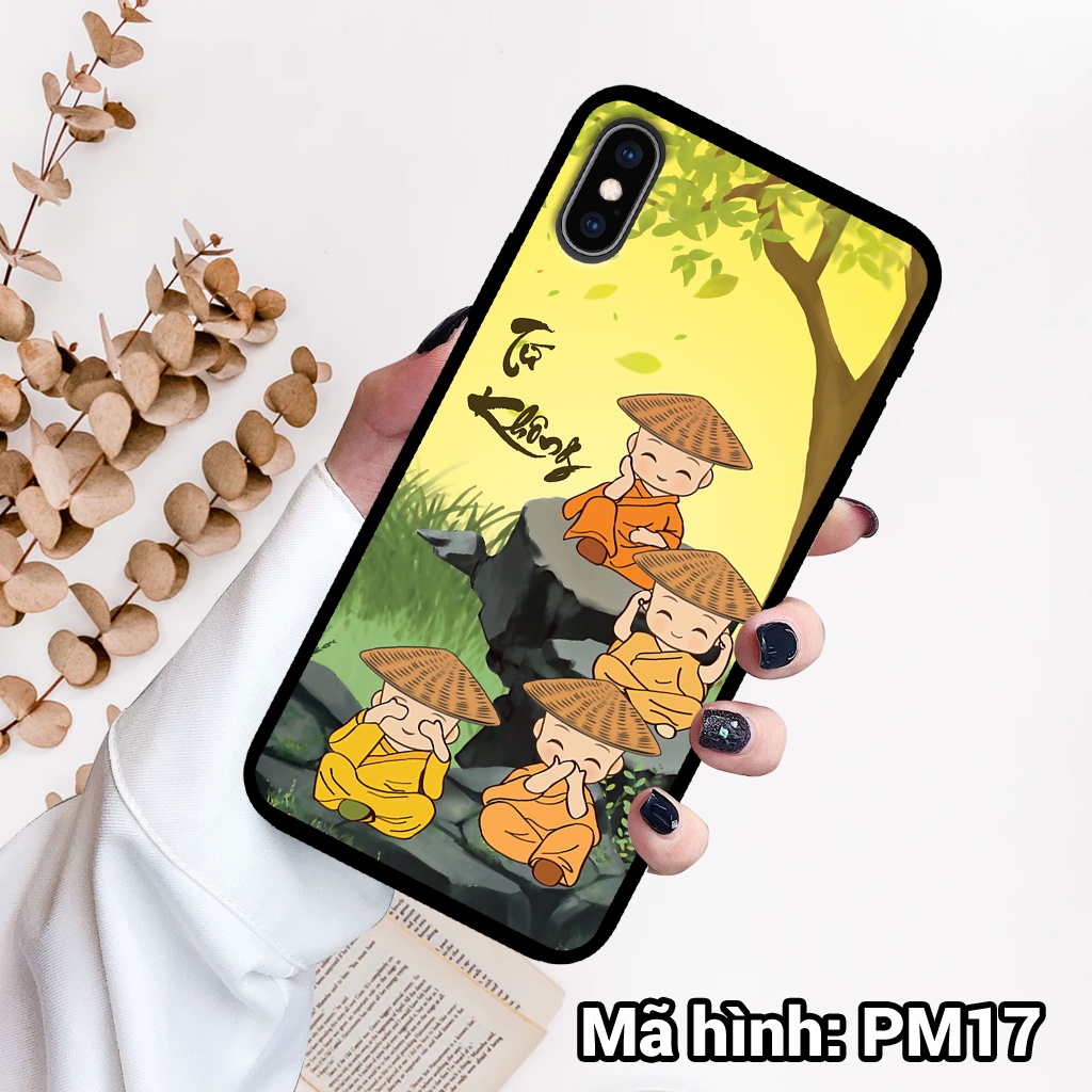 Ốp điện thoại IPHONE X/XR/XS/XS MAX in hình hoa sen,cá chép phong thủy – lưng kính tráng gương viền dẻo