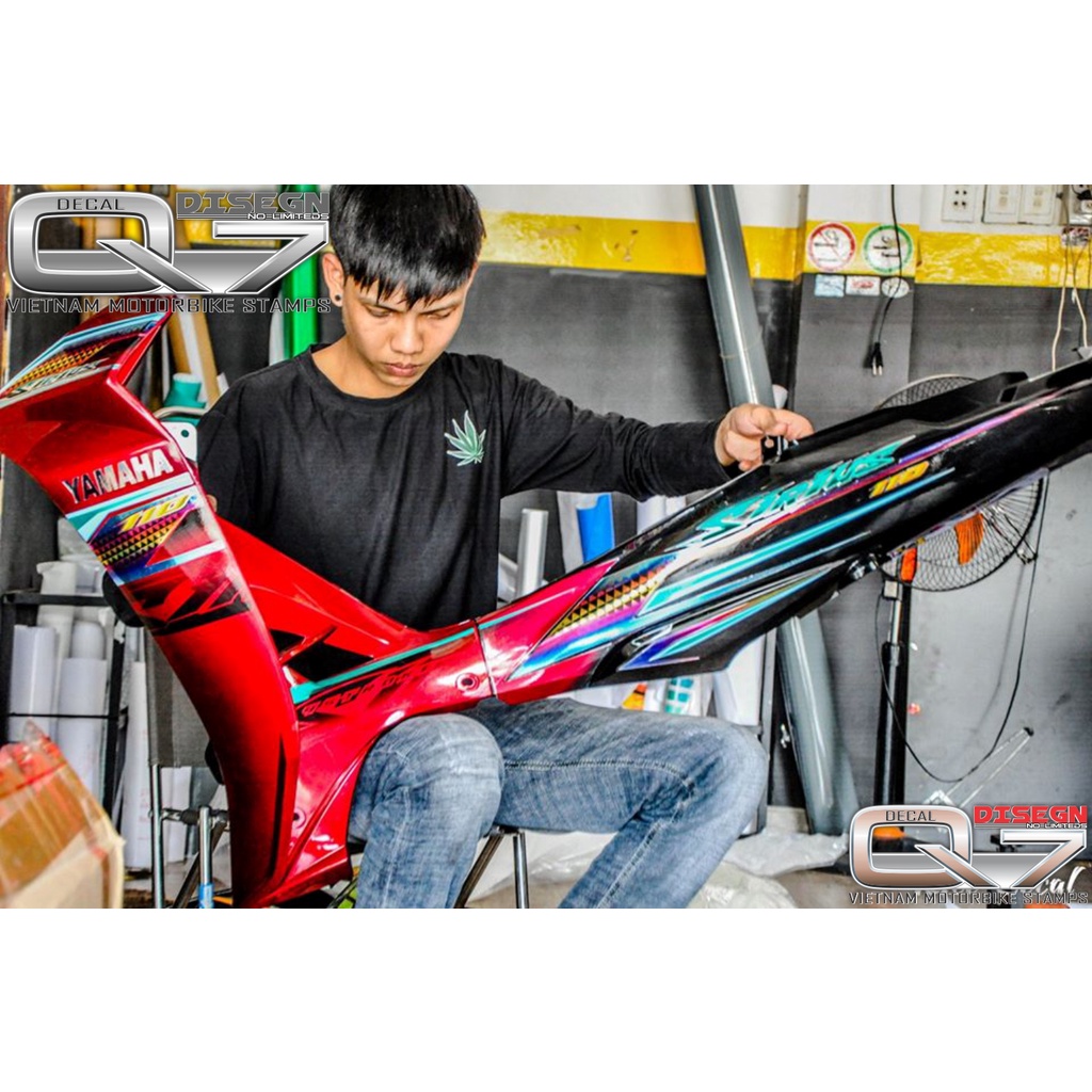 Tem Rời Sirius 110 đỏ đen