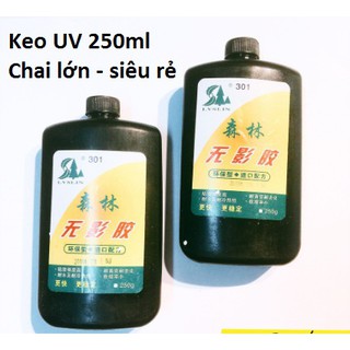 Chai keo uv : sỉ 1 chai 250ml = 250k