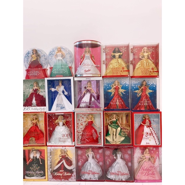 Búp bê Barbie Holiday 2007,2008,2010,2011,2012,2016,2015,2017