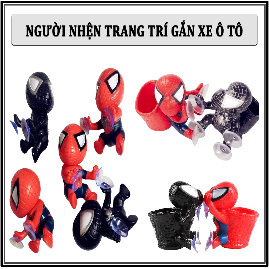 Người Nhện Gắn Đuôi Xe Có Giác Hút Gắn Xe Ô Tô