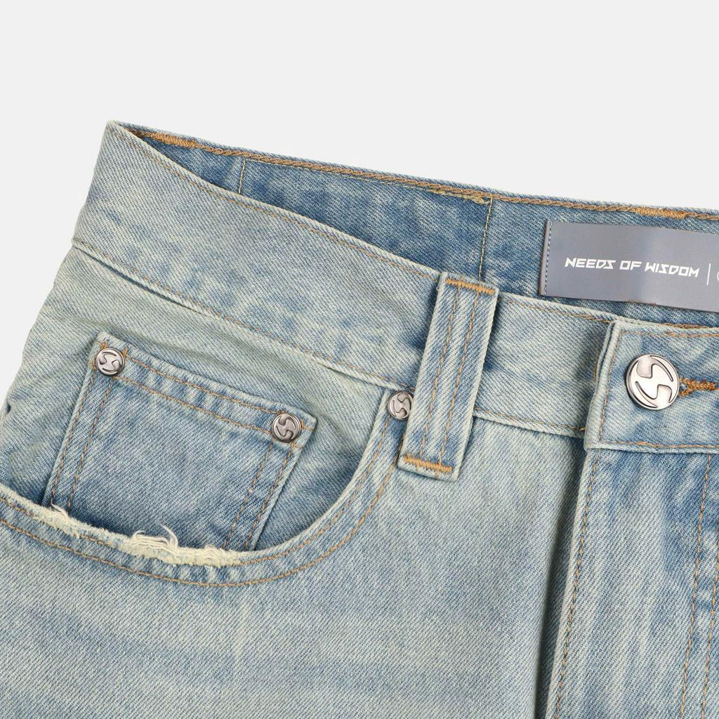 Quần Jeans NEEDS OF WISDOM Wide Fit Jeans - Blue - Local Brand Chính Hãng