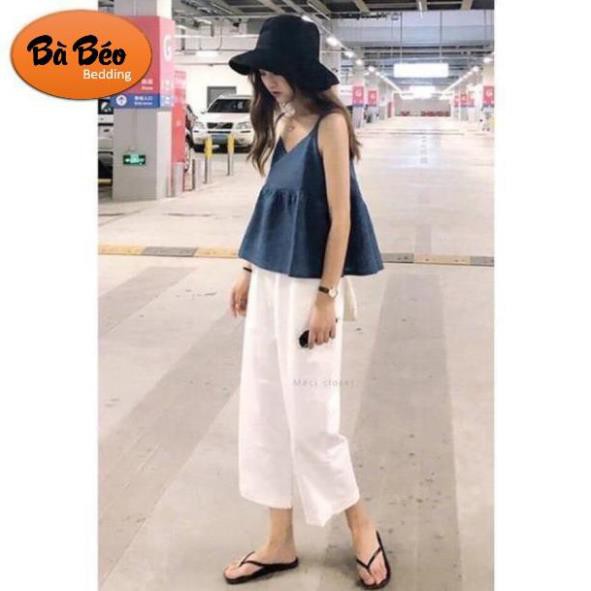 Quần đũi ống rộng cúc khoá dáng lỡ 80cm (quần ống rộng, Quần Đũi, Chất Liệu Cát Hàn, Quần Ngố Nữ,Quần Nữ Đẹp) | BigBuy360 - bigbuy360.vn