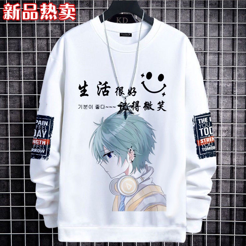 Áo Sweater Cổ Tròn Dáng Rộng Thiết Kế Trẻ Trung Cho Nam