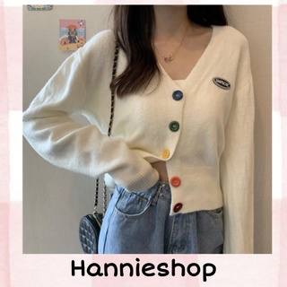 Áo Cardigan Form Croptop  Cúc Áo Nhiều Màu Năng Động (Hàng Đặt Trước)