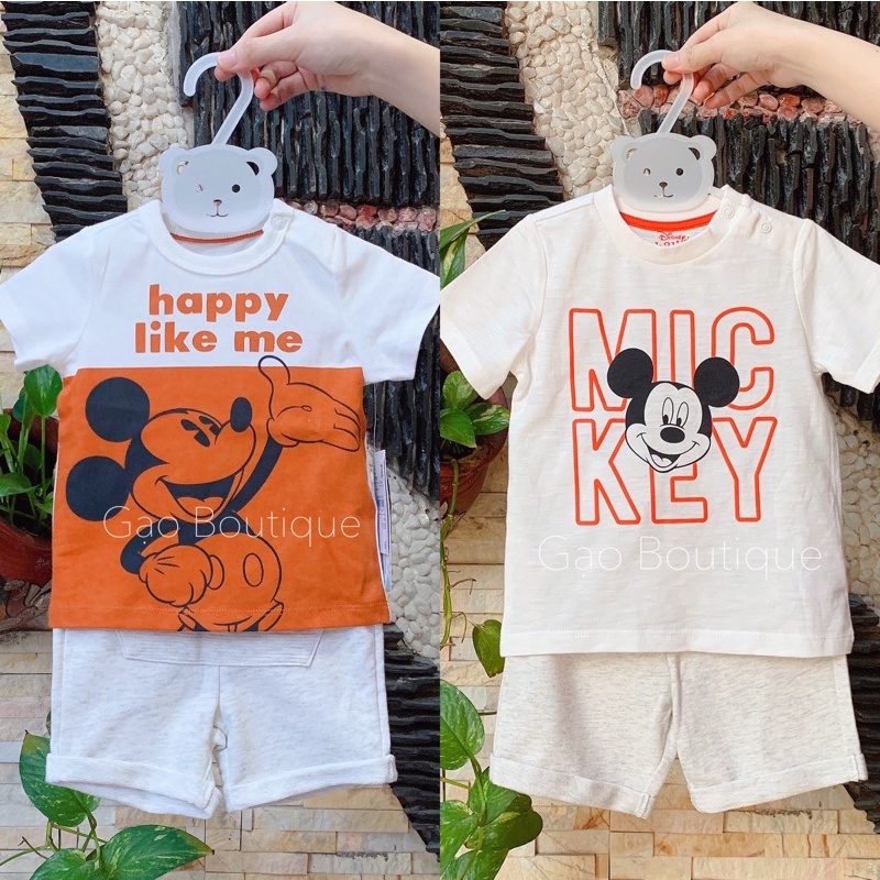 [Hình thật] Bộ đồ hè cho bé trai mickey Disney