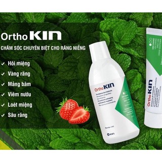 NIỀNG RĂNG Nước Súc Miệng Orthokin Ortho Kin cho răng niềng