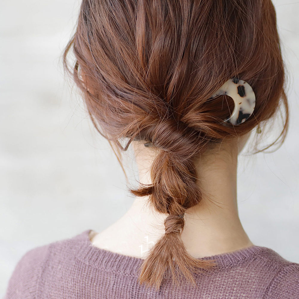 Trâm Cài Tóc Chữ U Họa Tiết Da Báo Thời Trang Cho Nữ