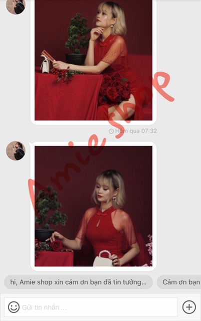 Sườn Xám Cách Tân Dài Xòe Xẻ Đùi Phối Ren Tay | BigBuy360 - bigbuy360.vn