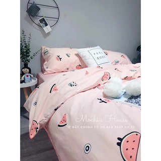 BỘ CHĂN GA GỐI COTON POLY MẪU DƯA HẤU SIÊU NGỌT