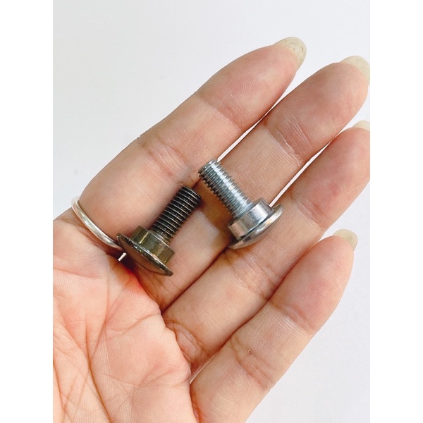 Ốc bulong 6li15 có gờ sắt xi bóng sử dụng lục giác, vít 3ke xiết hoặc mở