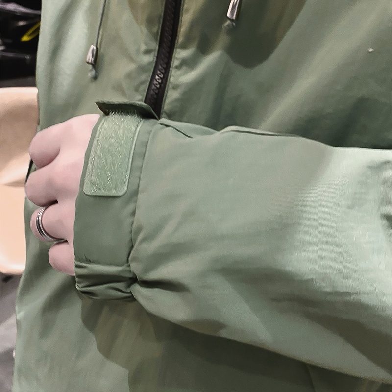 The North Face Áo Khoác Thể Thao Có Mũ Trùm Phối Khóa Kéo Thời Trang