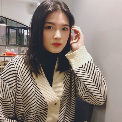 Mã WAMT10K giảm ngay 10k cho đơn bất kì Áo khoác len cardigan áo len dệt kim kẻ sọc phong cách Hàn | BigBuy360 - bigbuy360.vn