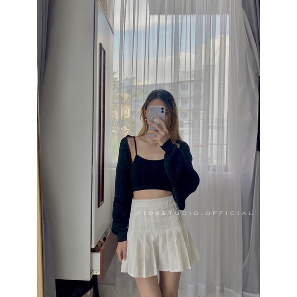 Áo khoác len mỏng cardigan mỏng
