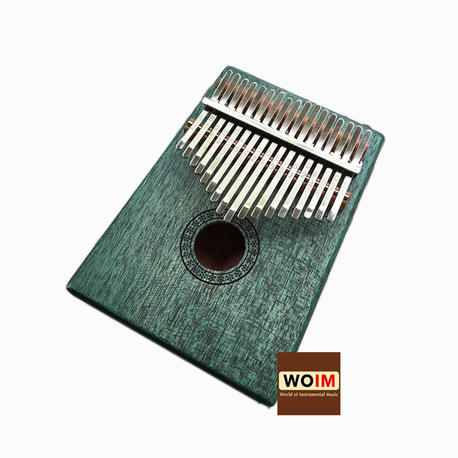 Đàn Kalimba Thumb Piano 17 phím cao cấp gỗ Stiller vintage xanh lá giá tốt - HÀNG CÓ SẴN