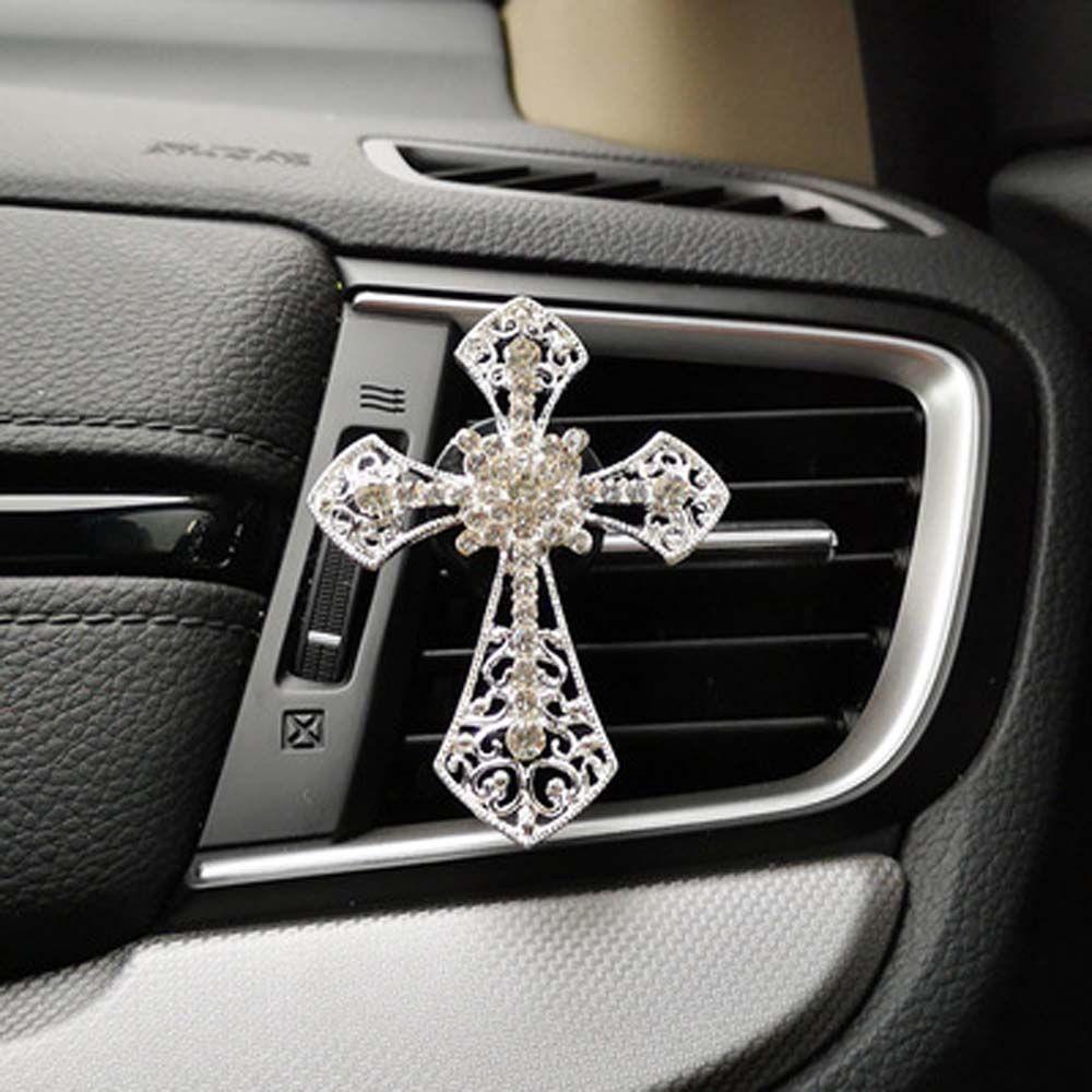 Mmluck Kẹp Điều Hòa Không Khí Tự Động Tạo Mùi Hương Thánh Giá Cho Xe Hơi