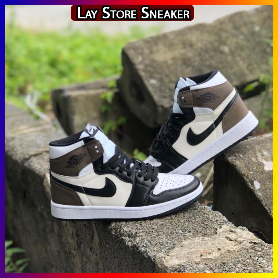Giày thể thao Jordan cao đen trắng, Giày air Jodan 1 high panda cao nam nữ dễ phối đồ cực hot Full Box Bill -LAYST