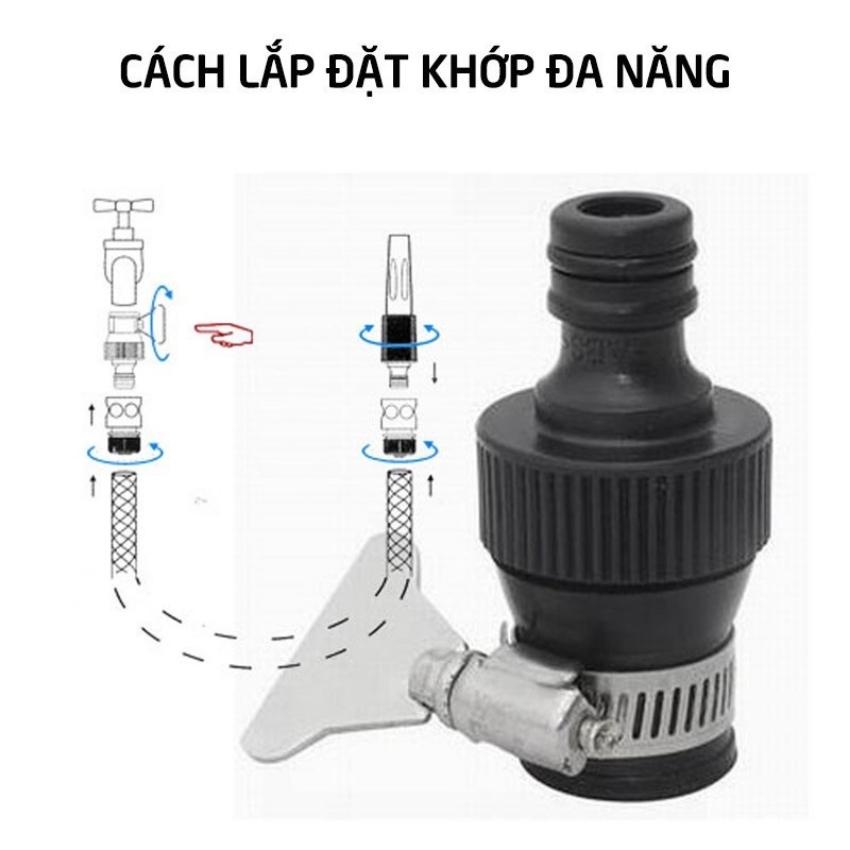 Đầu nối nhanh 16 có đai siết - Khớp nối nhanh từ vòi nước