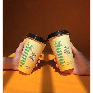 Trà sữa trân châu trắng hòa tan vị hồng trà, nhài sữa Wings – Loại cốc