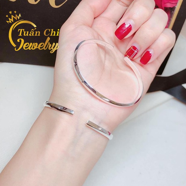 Lắc Tay Nữ HÀNG CAO CẤP Vòng Tay Bạc Nữ Thiết Kế Hiện Đại, Cá Tính, Khắc Tên Ý Nghĩa