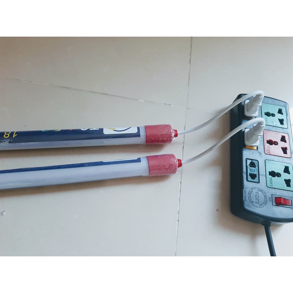 Bóng Đèn Led Tuýp T8 Màu Đỏ 60cm - 1m2 18W, Đèn Led Nhựa 1.2m Sáng Đỏ Sẵn Dây Nguồn (đặt mua từ 2 sp)