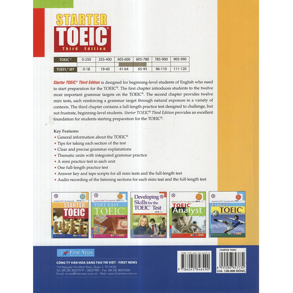 Sách - Starter Toeic Third Edition (S + 3CD) Tặng Bút Bi