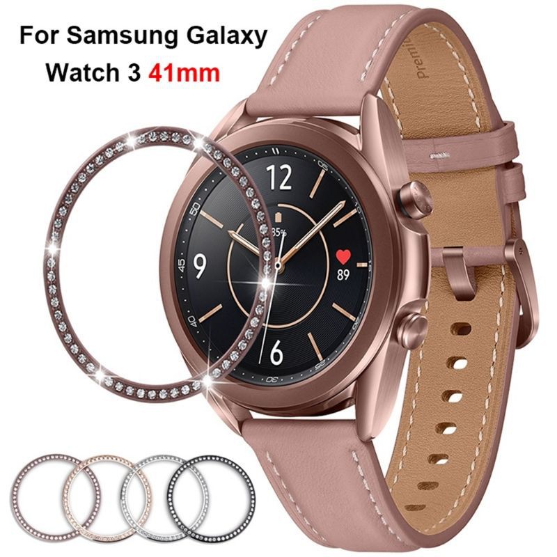 Khung viền bezel ( benzen ) đính hạt dành cho Samsung Galaxy Watch 3 41mm