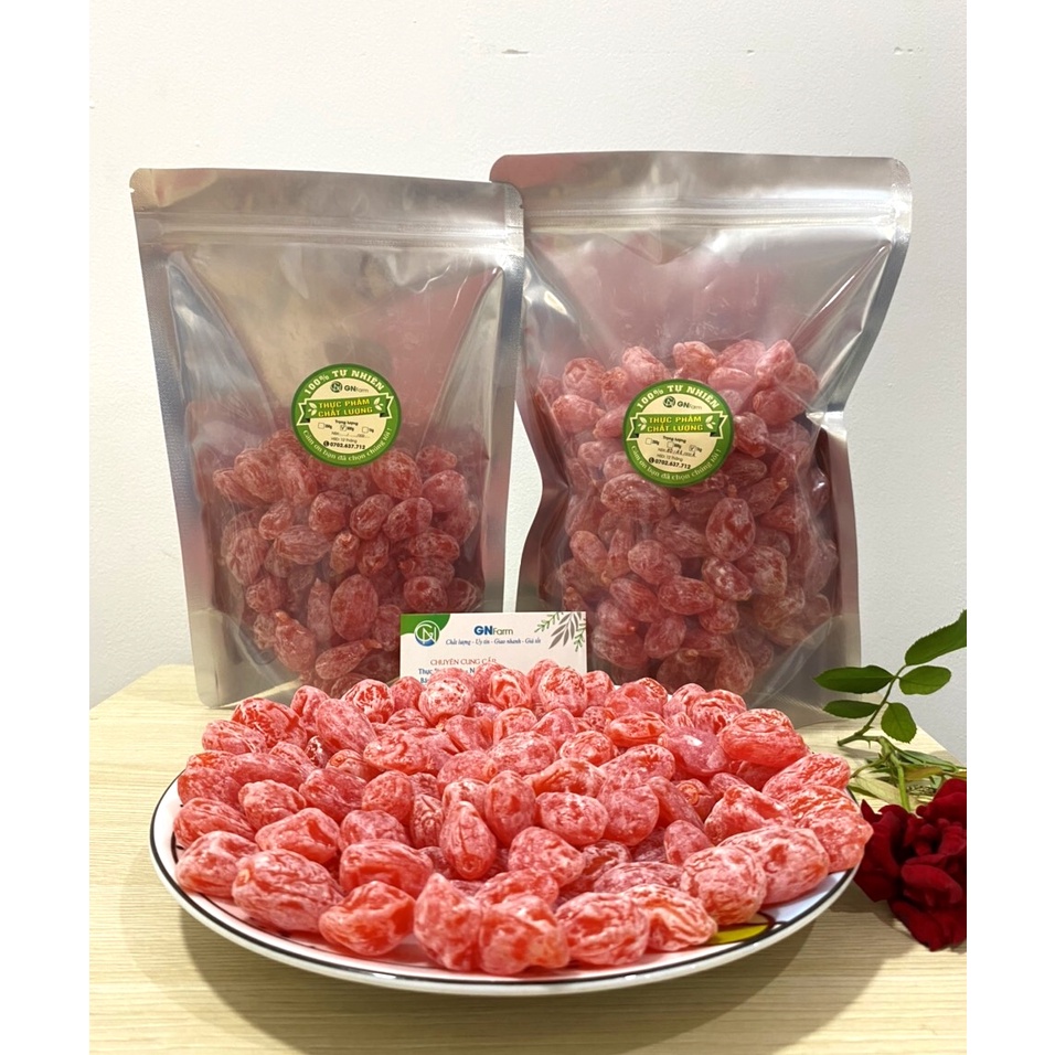 Ô Mai Xí Muội Đào Hồng Bao Tử Đặc Sản Lào Cai -  Túi 500g/1kg