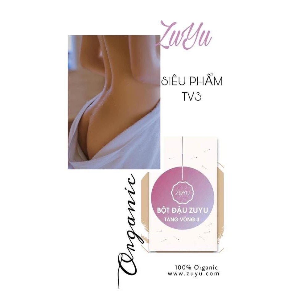 Bột Đậu ZuYu Tăng Vòng 3 ❤️Tặng Kèm Thước Đo + Tặng Kèm Mặt Nạ Rwine Beauty