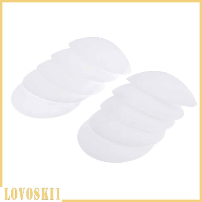 [LOVOSKI1]5 Pairs Women Bikinis Round Bra Pad Inserts Sponge Push Up  Swimwear White