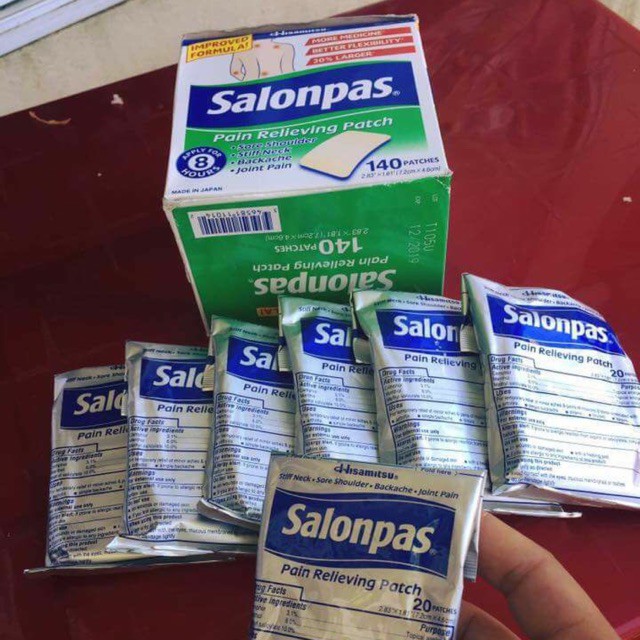 Miếng Dán Giảm Đau Salonpas Painn Relieving 140 Miếng – Mỹ