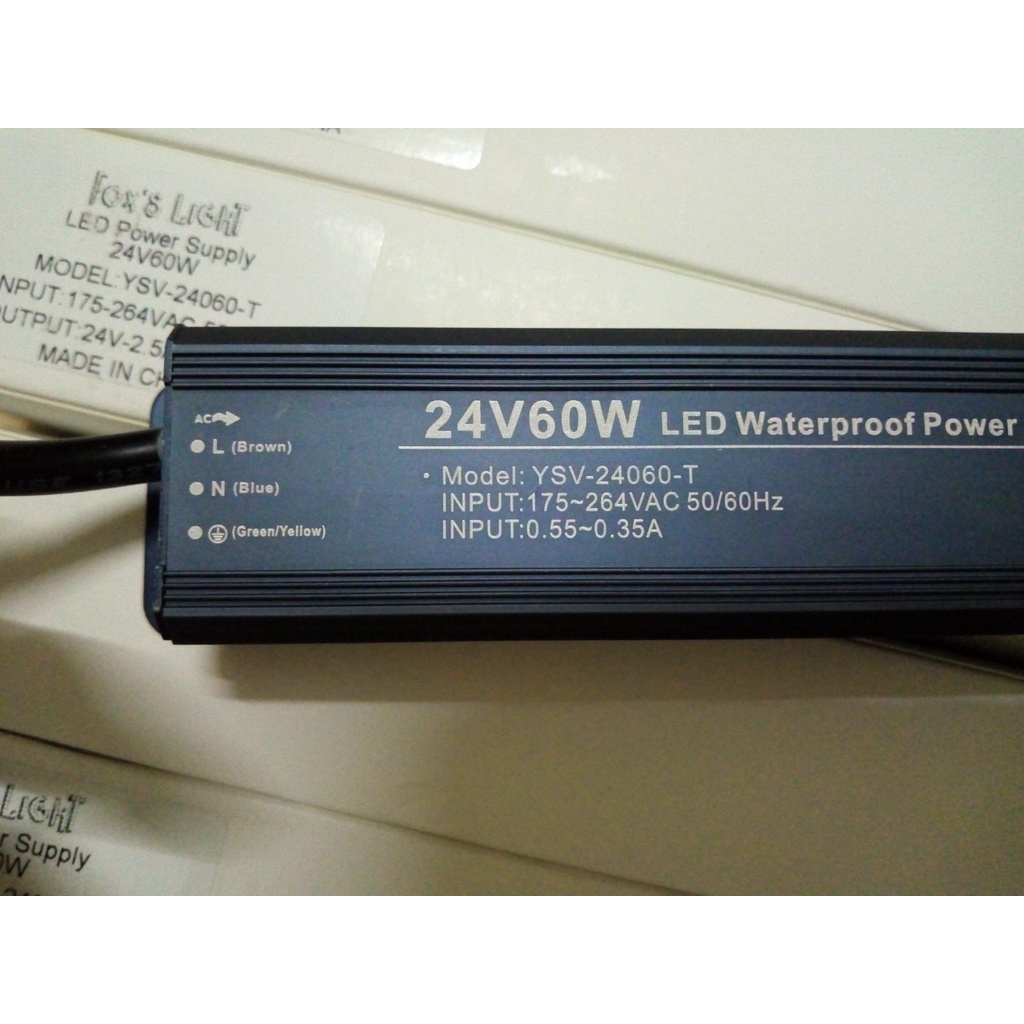 Đèn LED 24V 60W - Nguồn đèn LED ngoài trời, dưới đất, chống nước, chống bụi