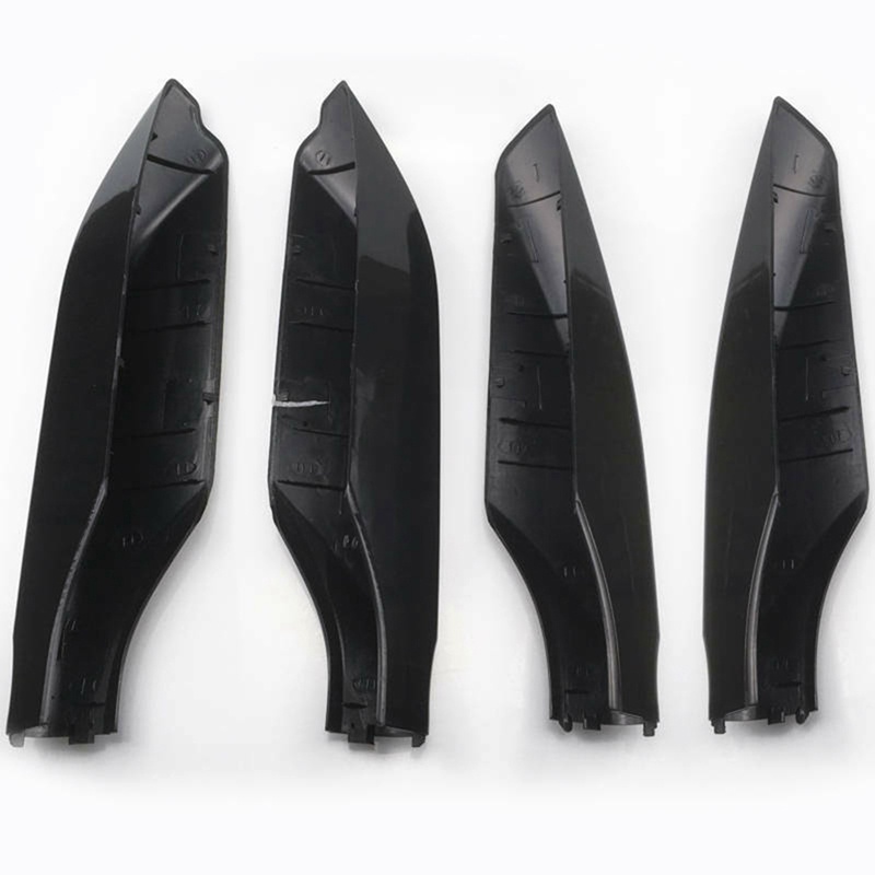 Set 4 Vỏ Bọc Bảo Vệ Nóc Xe Hơi Toyota Prado FJ150 2010-2019 Bằng ABS Màu Đen