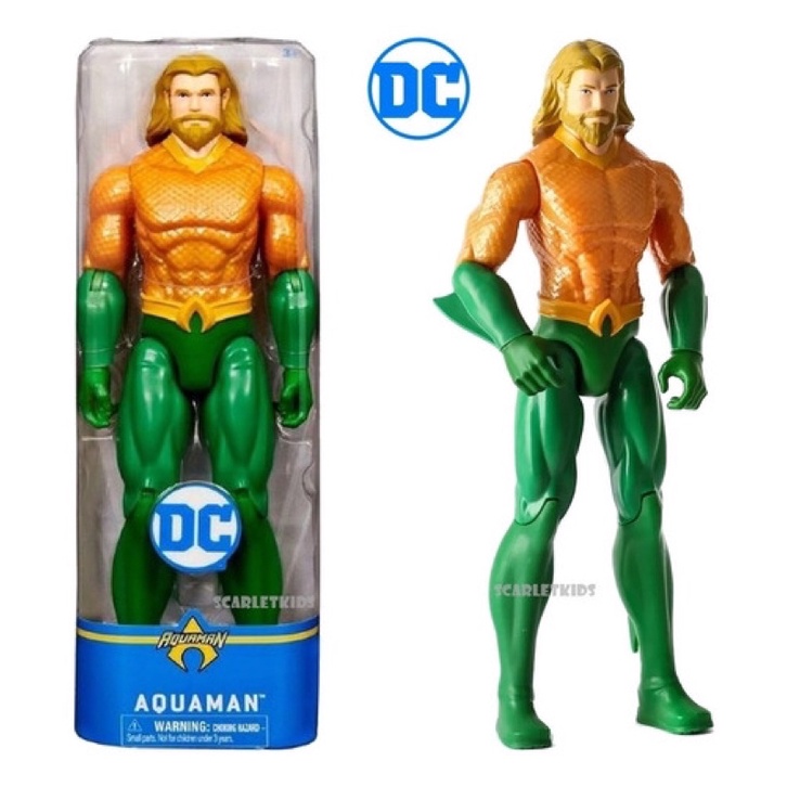 Mô hình 3 anh hùng DC cao 30cm cử động được: Siêu nhân Superman, Cyborg và Aquaman