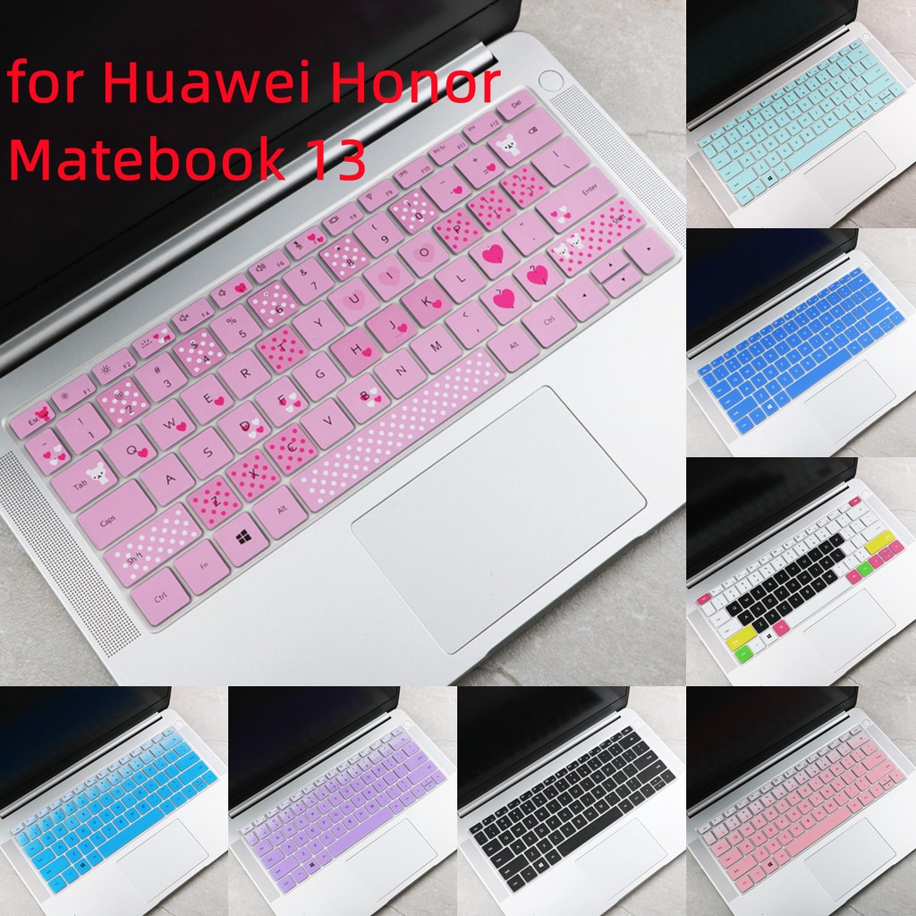Miếng Dán Bảo Vệ Bàn Phím Bằng Silicon Siêu Mỏng Chống Thấm Nước/ Bụi Bẩn Tiện Dụng Cho Huawei Laptop Honor Matebook 13 Ốp
