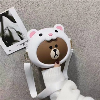 Túi Đầu Gấu Brown hàng Q'uncle nâu cosplay silicon
