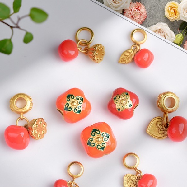 [Hàng Có Sẵn] [Giao Hàng Ngay] Phụ Kiện Hạt Hình Đám Mây Vàng 14k Nhỏ Xinh Dùng Làm Phụ Kiện Thủ Công diy