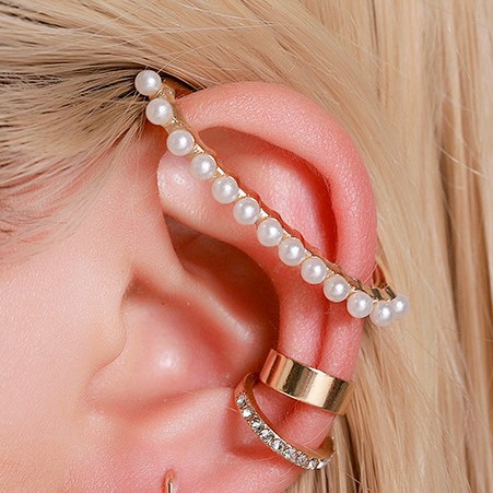 Bông Tai Đính Đá Sáng Tạo Theo Phong Cách Hàn Quốc