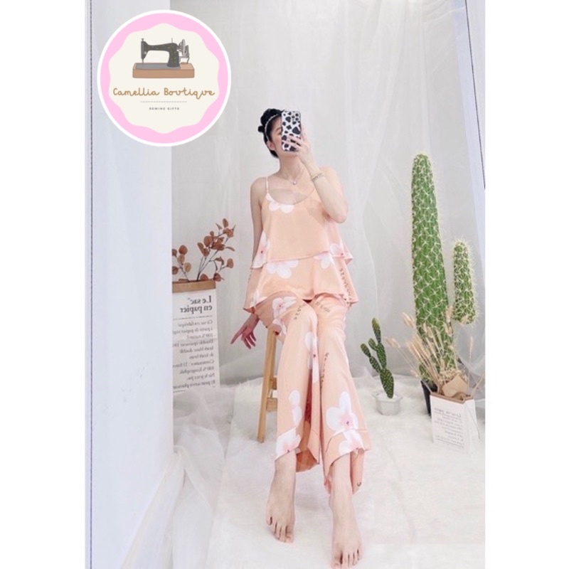 [Hàng Thiết Kế Cao Cấp] Sét Ngủ Lụa 2 Dây Quảng Châu