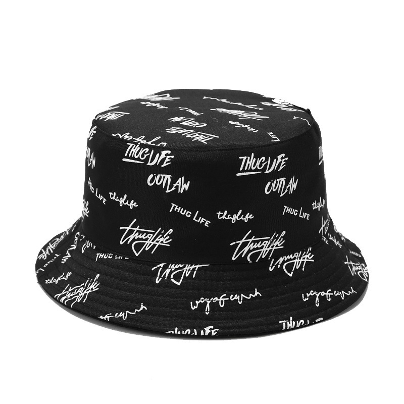 Mũ nón bucket 2 mặt in họa tiết Thuglife unisex nam nữ phong cách ulzzang Hàn Quốc - SMN09