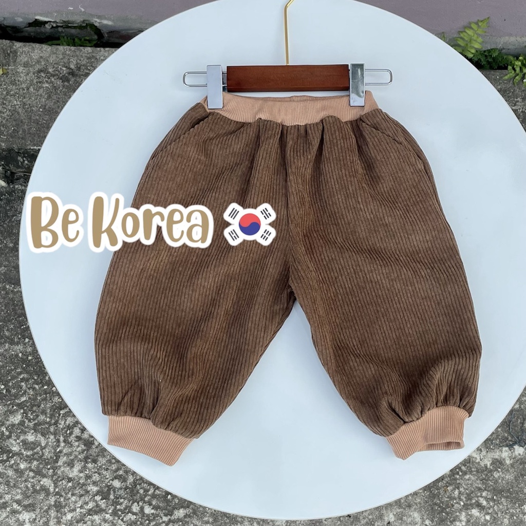Bộ Quần Áo Dài Tay L.A Thu Đông Cho Bé Trai Bé Gái, Bộ Quần Áo Trẻ Em Mặc Nhà - BE KOREA