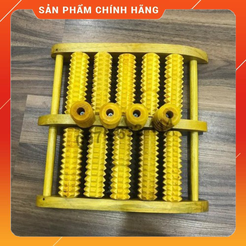 Dụng cụ massage chân, tay FREESHIP Dụng cụ massage lăn chân M1 + bi lăn tay gỗ hương (PKGCB001)