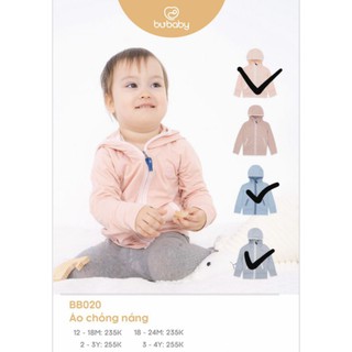 Áo chống nắng sợi tre Bu baby cho bé
