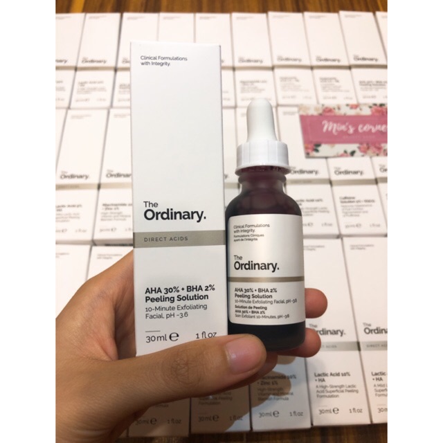 (Sẵn - Auth) The Ordinary AHA 30% + BHA 2% Peeling Solution (Tẩy da chết hoá học)