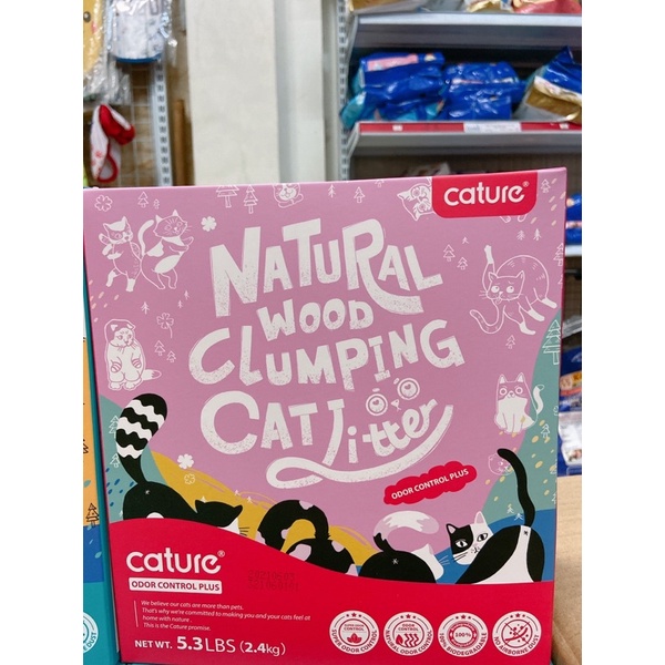 Cát gỗ Cature Odor Control Plus Smart Cat Litter 6L(2.4kg)