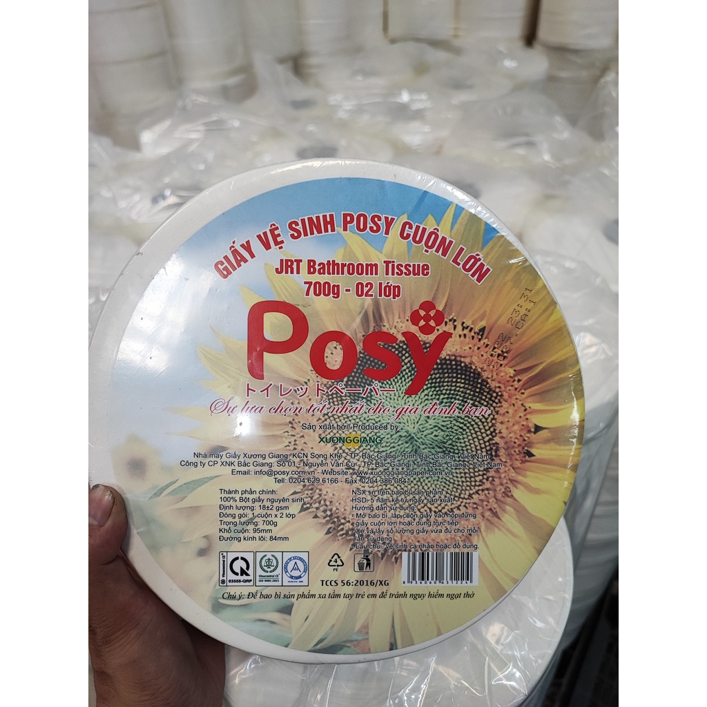 Giấy vệ sinh Posy cuộn lớn