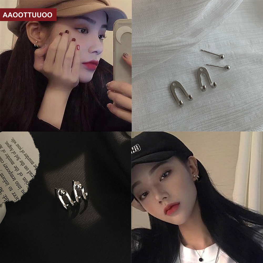 Hoa Tai Thiết Kế Đơn Giản Phong Cách Hàn Quốc Dành Cho Nữ