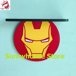 Kệ treo tường handmade / kệ để mô hình quà lưu niệm Mặc nạ người sắt Iron man