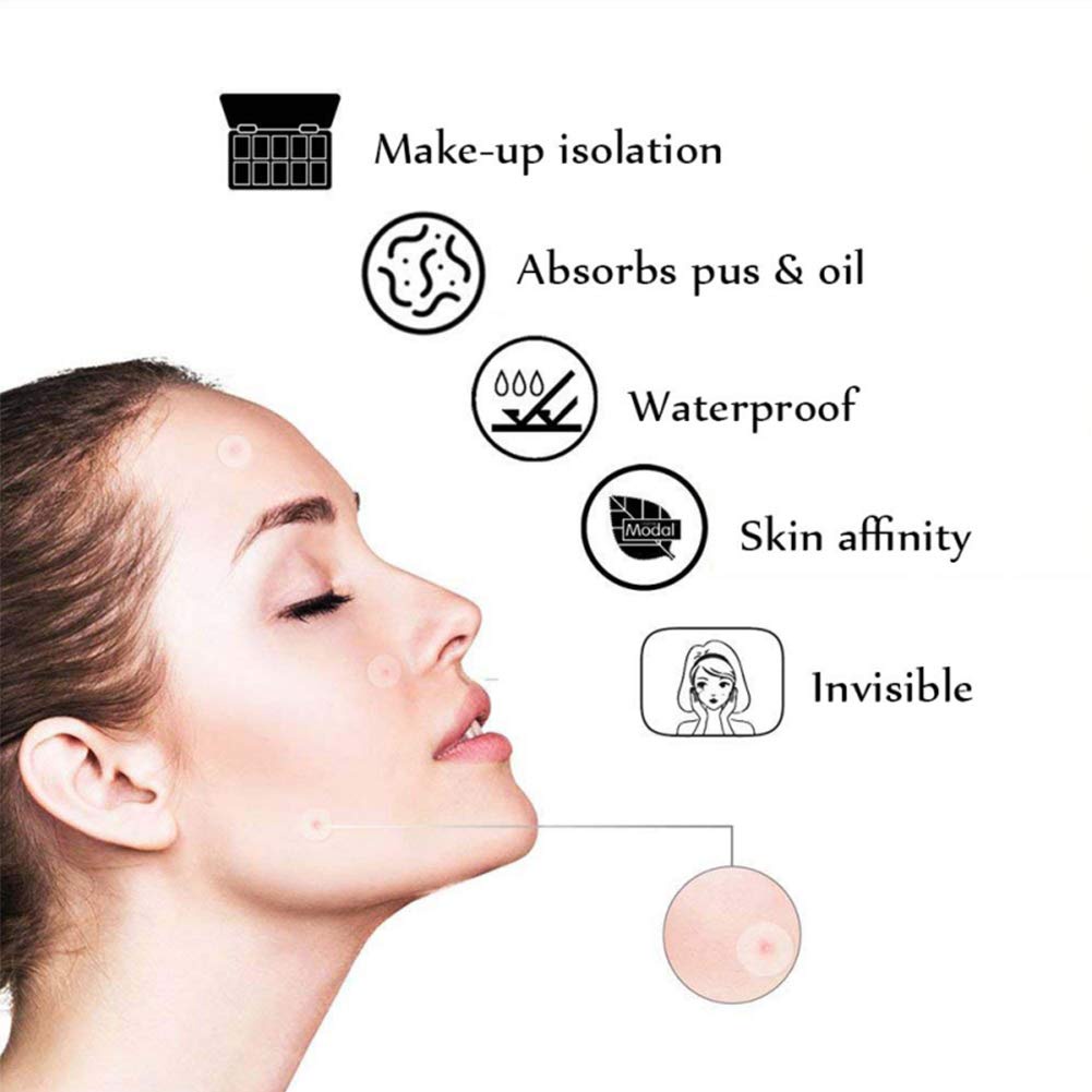♕38 Miếng Dán/1 Túi Miếng Dán Mụn Trứng Cá Miếng Dán Mụn Trứng Cá Vô Hình Thoáng Khí Miếng Dán Điều Trị Mụn Lành Vết Thâm Chống Thấm Nước Nhãn Dán Chăm Sóc Da Mặt UPBEST