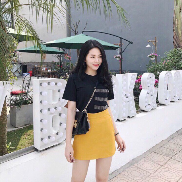 Quần giả váy mango